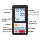 BR-6 Geiger Counter Nuclear Radiation Personal Dosimeter X-ray Beta Gamma Detector GM Tube LCD Radioactive Tester