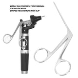 Ear Wax Cleaning Professional Ear Forceps Stainless Steel Ear Cleaning Aural Forceps For Ear Treatment Cleaning Picking Plier