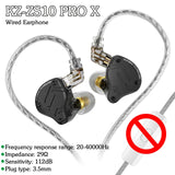 KZ AS Wired Earphone 12 BA Units Tunable Balanced Armature Headphones with Mic HIFI Bass Earbuds Cancelg Sport Headset