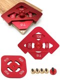 Woodworking Round Chamfer Template / T Corner Gauge Trimming hine Wood Edge Jig Locator Fillet Arc Tool Kit