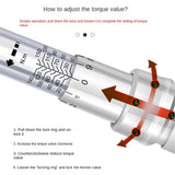 Adjustable Wrench, 5 to 30 Nm 30mm Open End Torque Wrench for HVAC Mini-Split and Refrigeration Systems, 5-30NM