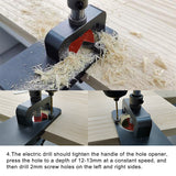 With Fixture for Door Cabinets 35mm Hinge Boring Jig Kit Aluminum Alloy Woodworking Hole Drilling Guide Locator