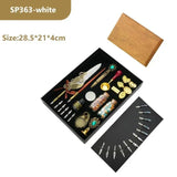 Fountain Pen Set, Retro Sprinkg Feather Pens Calligraphy Writing Dip Kit with Wax Seal Stamp & Replace Nibs, Gift Box