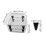 Square Air Fryer Stackable Dehydrator Rack for Kitchen Restaurant Home