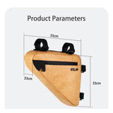 ES Bike Front Tube Handlebar Waterproof Cycg Bags Triangle Pouch Frame Holder Bicycle Accessories Tool Bag