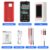 Digital Multimeter Tester Smart Touch Screen Rechargeable Auto-ranging 10000 Counts TRMS AC/DC Amp Ohm Voltage Meter Capacitance