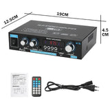 AK45 800W Home Digital Amplifiers Audio Bass Video Power Bluetooth Amplifier Hifi FM Music Subwoofer Speakers USB SD Mic Input