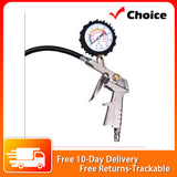 Universal Tire Gauge Meter High-precision Tyre Air Pressure with Iator for Truck Bus Car Bike Vehicle Tester