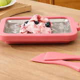 Instant Ice Roll Maker Pan DIY Kitchenware hine for Homemade Rolled Cream Sorbet Gelato Frozen Yogurt