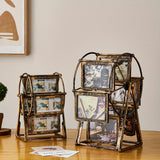 Old style Ferris wheel vertical rotating Trojan horse photo frame, desktop family tree frame