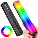 Handheld Light Wand Led Video Light Rgb Led Video Light Photography Fill Light Cri 95+ 2500-9000K for Vlog Live Streaming Video