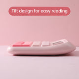 Desktop Calculator 12 Digit Large LCD Display Big Button Calculators Solar Power and Battery Operated Suitable for Office