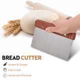 Aoresac Set of 2 10-inch Proofing Baskets - Sourdough Baking Supplies Complete Making Tools Starter Kit with Bread Lame