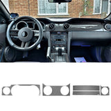 Carbon Fiber Car Dashboard Instrument Panel Cover Sticker Trim for Ford Mustang 2005 2006 2007 2008 2009