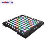 Worlde Midi Controller for Win Xp W7 W8 Mini Instrument Music Children's Piano Keyboard 64 Sensitive Pads Midi Controller