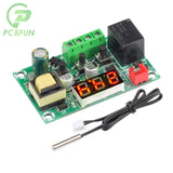 W1209 RGB light DC 12V heat cool temp thermostat control switch temperature controller thermometer thermo