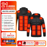 Zone 21 Men Women Winter Outdoor Electric Heated Warm Jacket Suitable for Ski Camping EU Size