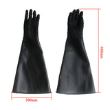 Sandblast hine protection Thickened rubber palm particle anti-slip 1pair Sand Blasting Gloves protective gloves