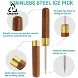 CRUSHER Portable Hookah Foil Punch Ebony Wood Tea Needle Set for Chicha Sheesha Cachimba Smoking Accessories