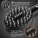 Regrowth Multi-functional Led Red Light Therapy Growth Oil Serum Comb Hair Loss Vibration Scalp Care Massage Device