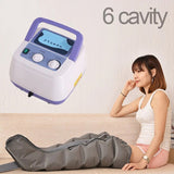 6 Cavity Electric Air Compression Massager Leg Wraps Stovepipe Foot Ankles Calf Massage hine Relax and lose weight 220V