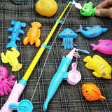 38Pcs Kids Magnetic Fishing Set Bath Bathtub Toys,Fishing Funny Classic Toys For Children Gift