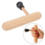 T Shape Wooden Acupuncture Acupoint Stick Skin Device Body Deep Tissue Massage Therapy Tool Neck Back