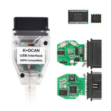 K+CAN Scanner For E46 E60 E87 Serie 1 3 5 7 Car OBD2 Diagnostic Tools II With Switch K+DCAN FT232RL OBD 2 Coder Reader