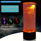 1pc Color-Changing Jellyfish Lava Lamp - Battery Or USB Powered Smart Home Light