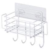 Kitchen Sink Organizer Sponge Holder Drainer Basket Storage Drying Rack Spice Organization Bottle Shelf Rag Hanger