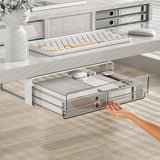 Self-Adhesive Drawer Undertable Hidden Box Organizer Desk makeup Stationery Rack Underwear Sundries Storage