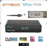Gtmedia V7 S5X DVB-S/S2/S2X HEVC H.265 Satellite Receiver 1080P Full HD with USB WIFI or 3g modem BISS auto roll