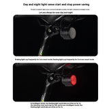 Bicycle Smart Auto Brake Sensing IPx6 Waterproof LED Charging Cycg Taillight Bike Rear Light Accessories