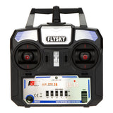 Flysky FS-i4 AFHDS 2A 2.4GHz 4CH Transmitter - For RC Helicopter & Glider, with FS-A6 Receiver