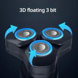 Resuxi -0272 Men's Electric Shaver Magnetic Suction Blade Multifunctional Rechargeable Portable Water Washing Beard Knife