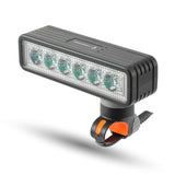 OFFBONDAGE Bicycle Headlight 2 In 1 Near And Far Light 6 Lamp Beaded Wire Control Bell Horn Mountain Bike Accessory