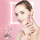 Multifunctional Portable Home Skin Rejuvenation Beauty Instrument Ice Cold Hot Red Blue Led Photon Ems Facial Massager