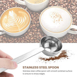 Stainless Steel Coffee Scoop, 4 Tablespoon Measuring Spoon Coffee Scoop, 30Ml Metal Long Handled Spoons Set Of 4