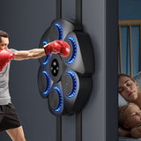 Music hine Bluetooth Wall Target Punching Training Equipment LED Lighted Bo Pads for Kids Adults Home Exercise