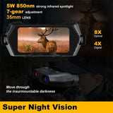 Infrared Digital Night Vision Binoculars 2.5" 1080P HD 4X Digital Zoom 600m Full Dark Night Vision Goggles Video Record for Hunt
