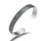 Sterling Silver Creative Classic Six-character Mantra Bracelet