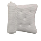 Premium Bathroom Pillow with 4D Mesh and 7 Suction Cups for a Spa-Like Bathing Experience