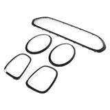 Headlight Taillight Cover Anti Scratch Red Grille Surround Trim Simple Installation for Car Accessories