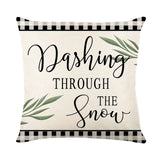 Christma Home Decor New Year 2025 Sofa Car Cushion Cover 45x45cm Christmas Pillowcase Xmas Tree Elk Snowman en Pillow Case
