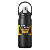 1200ml Insulated Bottle Stainless Steel Thermal Water Cup BPA Free Portable Tumbler Wide Mouth Opening for Outdoor Travel