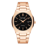 PINTIME Man Watch Stainless Steel Strap Casuals Fashion Quartz Wristwatch Waterproof 30m Starry Sky Dial Calendar Reloj Hombre