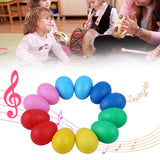 12Pcs Shakers Instruments Percussion Kids Toys Plastic Easter Egg Shaker for Education Musical Learning