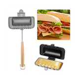 Hot Dog Toaster, Double-Sided Baking Pan, Cheese Sand Maker Flip Pan,Camping Frying Pan
