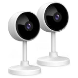 1080P Baby Monitor Phone App, Wifi IP Camera With Night Vision, 2-Way Audio, 2 Pack