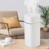 600ML Double Spray Port Air Humidifier Luminous Essential Oil Aromatherapy Humificador Cool Mist Maker er Purify for Home